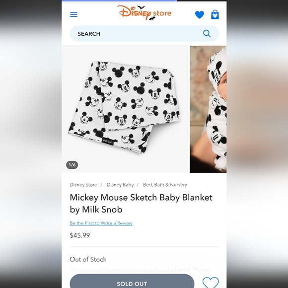 Milk Snob Mickey Blanket SOLD - Picture 3 of 4